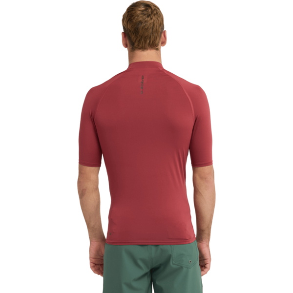 2026 Quiksilver Da Uomo Everyday Canotta In Lycra A Maniche Corte UPF50 AQYWR03130 - Burnt Russet